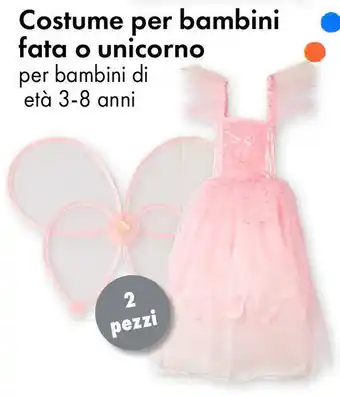 Tedi Costume per bambini fata o unicorno offerta