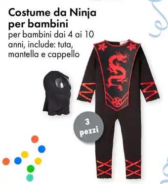 Tedi Costume da Ninja per bambini offerta