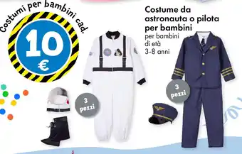 Tedi Costume da astronauta o pilota per bambini offerta