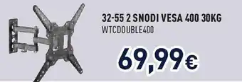 Unieuro IOPLEE32-55 2 snodi vesa 400 offerta