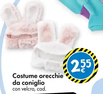 Tedi Costume orecchie da coniglio offerta