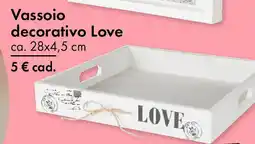 Tedi Vassoio decorativo Love offerta