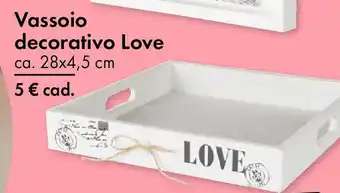 Tedi Vassoio decorativo Love offerta