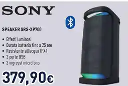 Unieuro SONY Speaker srs-xp700 offerta