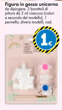 Tedi Figura in gesso unicorno offerta