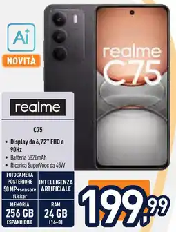 Unieuro REALME c75 offerta