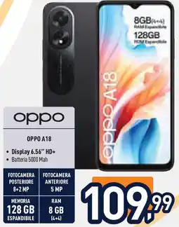 Unieuro OPPO A18 offerta