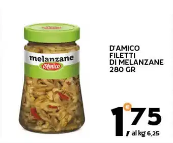 Extra Supermercati D'amico filetti di melanzane offerta