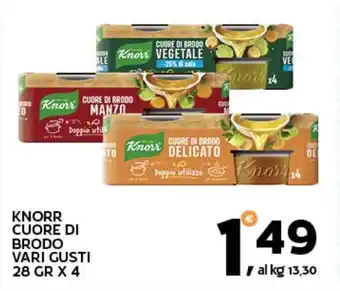 Extra Supermercati Knorr cuore di brodo vari gusti offerta