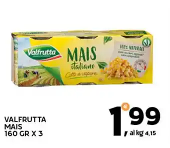 Extra Supermercati Valfrutta mais offerta