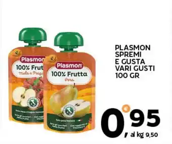 Extra Supermercati Plasmon spremi e gusta vari gusti offerta