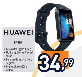 Unieuro HUAWEI Band 8 offerta