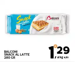 Extra Supermercati Balconi snack al latte offerta