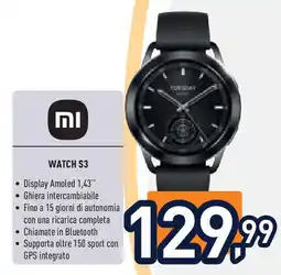 Unieuro MI Watch s3 offerta