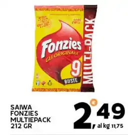 Extra Supermercati Saiwa fonzies multiepack offerta