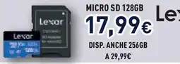 Unieuro LEXAR Micro sd 128gb offerta