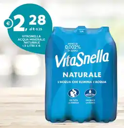 Extra Supermercati Vitasnella acqua minerale naturale offerta