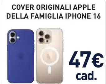 Unieuro Cover originali apple della famiglia iphone 16 offerta