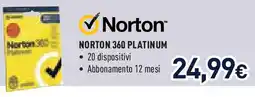 Unieuro NORTON 360 platinum offerta