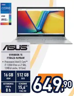 Unieuro ASUS Vivobook 15 f1504za-nj906w offerta