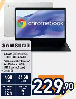 Unieuro SAMSUNG Galaxy chromebook go xe340xdaka1it offerta