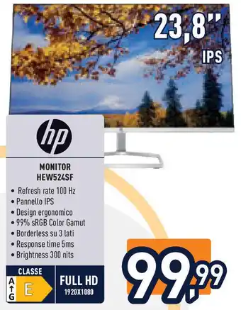 Unieuro HP Monitor hew524sf offerta