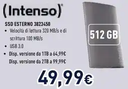 Unieuro INTENSO Ssd esterno 3823450 offerta