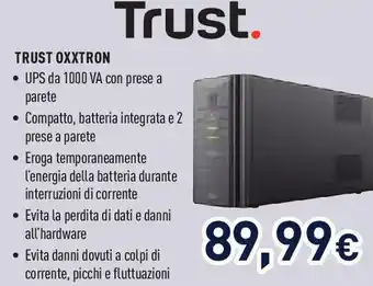 Unieuro TRUST Oxxtron offerta