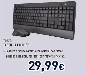 Unieuro TRUST Trezo tastiera e mouse offerta