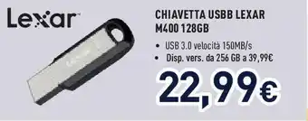 Unieuro LEXAR Chiavetta usbb lexar m400 128gb offerta