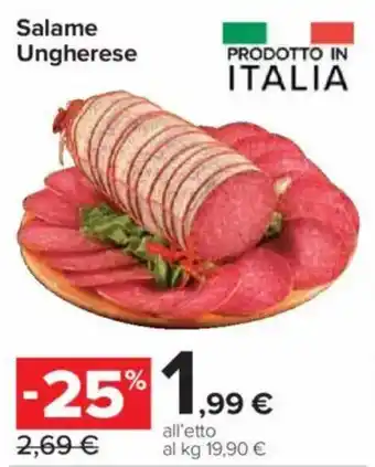 Carrefour Express Salame Ungherese offerta