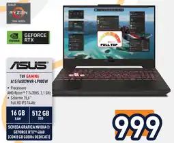 Unieuro ASUS Tuf gaming aa15 fa507nvr-lp005w offerta