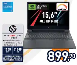 Unieuro HP Victus gaming laptop 15-fa 1063nl offerta