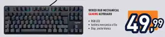 Unieuro IOPLEE Wired rgb mechanical gaming keyboard offerta