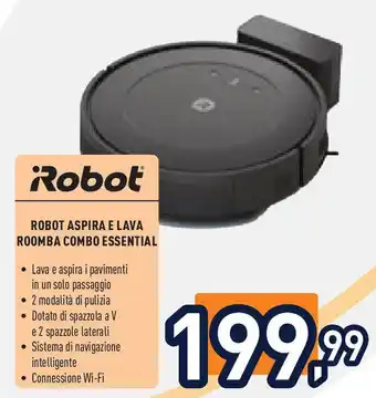 Unieuro ROBOT Aspira e lava roomba combo essential offerta