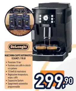 Unieuro DELONGHI Macchina caffè automatica ecam21.110.b offerta