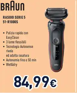 Unieuro BRAUN Rasoio serie 5 51-r1000s offerta