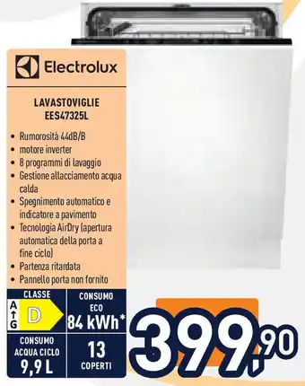 Unieuro ELECTROLUX Lavastoviglie ees47325l offerta