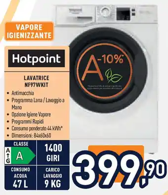 Unieuro HOTPOINT Lavatrice nf97wkit offerta