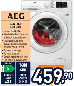 Unieuro AEG Lavatrice l6fb148w offerta