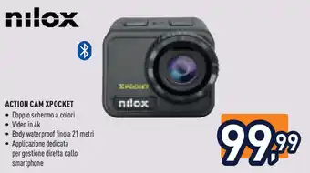 Unieuro NILOX Action cam xpocket offerta