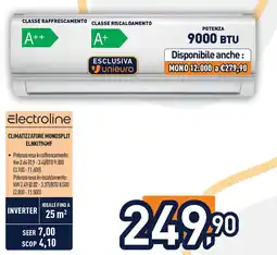 Unieuro ELECTROLINE Climatizzatore monosplit elnkit94mf offerta