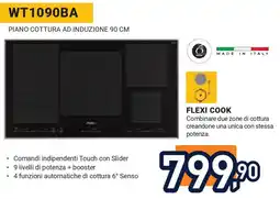 Unieuro WHIRLPOOL Piano cottura ad induzione 90 cm WT1090BA offerta