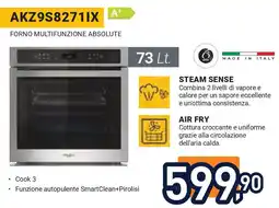 Unieuro WHIRLPOOL Forno multifunzione absolute AKZ9S8271IX offerta