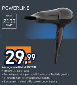 Unieuro ROWENTA Asciugacapelli Mod. CV591L offerta