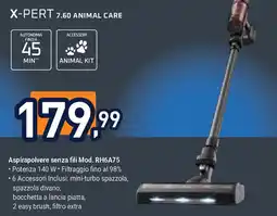 Unieuro ROWENTA X-pert 7.60 animal care aspirapolvere senza fili mod. rh6a75 offerta