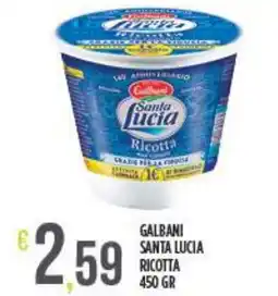 Netto Supermercati GALBANI Santa lucia ricotta offerta