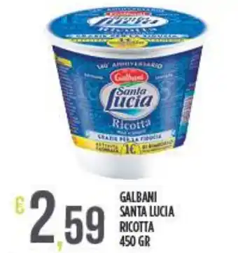 Netto Supermercati GALBANI Santa lucia ricotta offerta