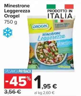 Carrefour Express Minestrone Leggerezza Orogel offerta