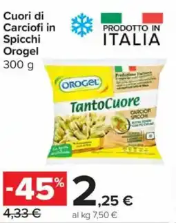 Carrefour Express Cuori di Carciofi in Spicchi Orogel offerta